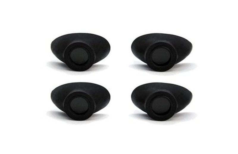 Super Sunnies Slim Flex Strapless UV Eye Protection, FDA Compliant, Individual Tanning Goggles Eyeshields (Black 2Pk)