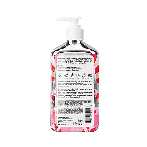Hempz Limited Edition Peppermint Candy Cane Herbal Body Lotion Moisturizer (17 Oz) – Holiday Body Lotion for Women or Men with Dry Skin - Hydrating Moisturizer for Daily Radiance