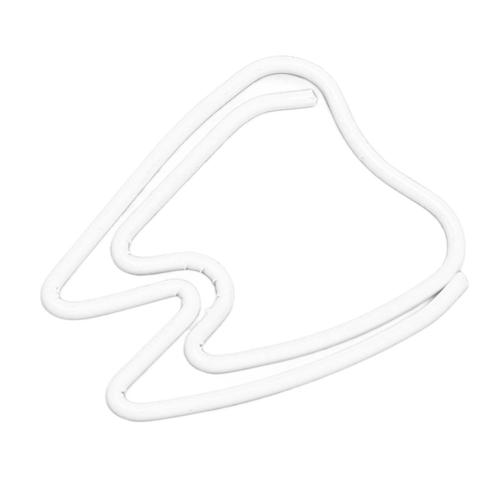 Tooth Shaped Paper Clips,100Pcs Mini Cute Hollow Paperclips Electroplated Metal Office Clips for Document Sorting Organizing