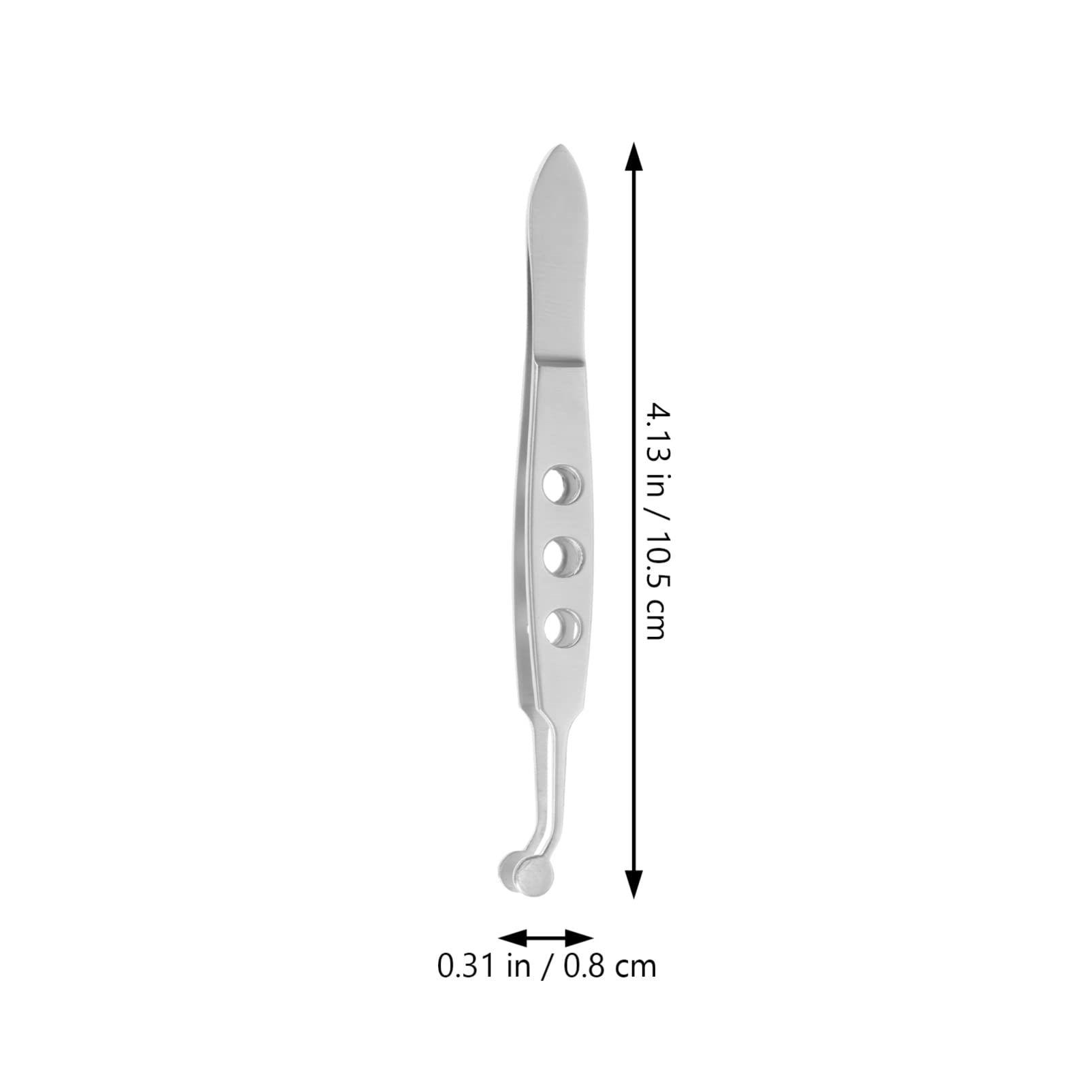 iplusmile Meibomian Gland Expressor Eyelid Massage Tweezers 4.13 Inch Stainless Steel Eye Gland Expression Tool for Dry Eye Relief and Eyelid Care