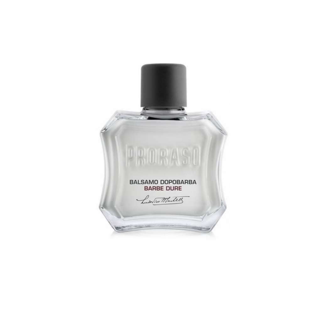 Proraso After Shave Balm - Sandalwood Oil & Shea Butter - Moisturizing & Nourishing After Shave Cream for Coarse or Hard Beards - Premium Italian Shaving for Men - 3.4oz