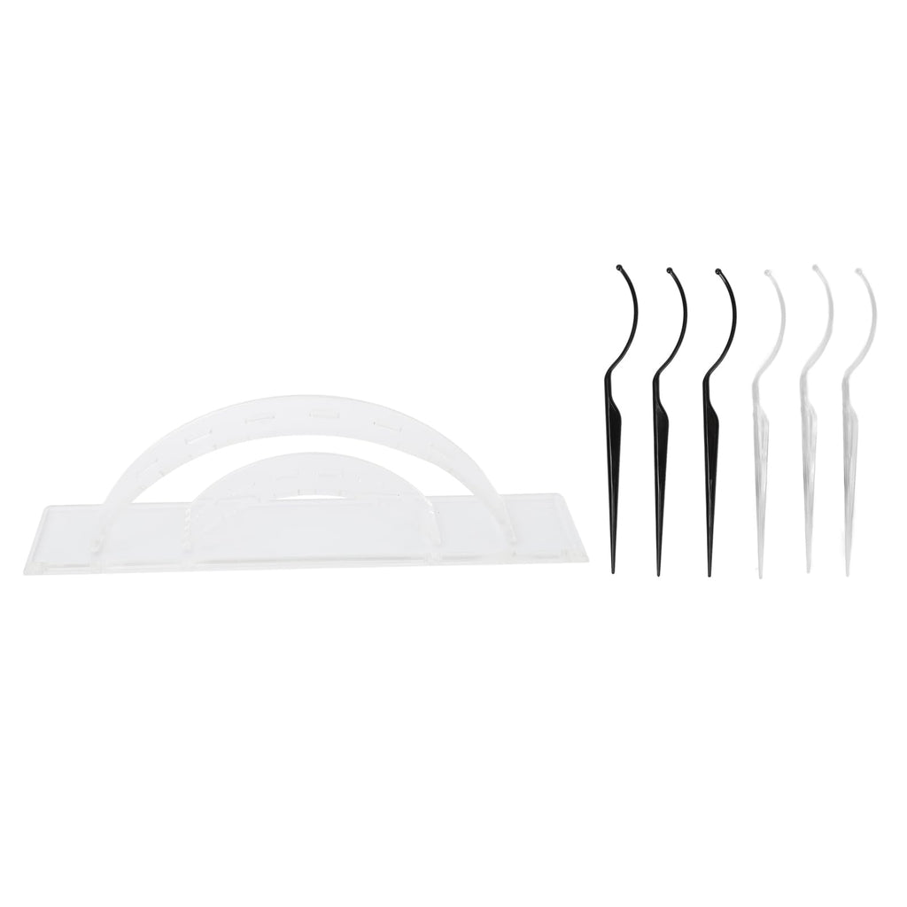 Lashes Display Rack, Clear Stand False Eyelashes Display Sticks Ergonomic 6pcs Sticks Washable Multifunctional for Beauty Salon
