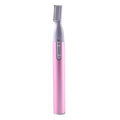 Electric Eyebrow Shaver, Gentle Precision Facial Hair Removal Portable Women Trimmer Travel Friendly Multi Purpose Grooming Tool Includes Cleaning Brush Comb Pink
