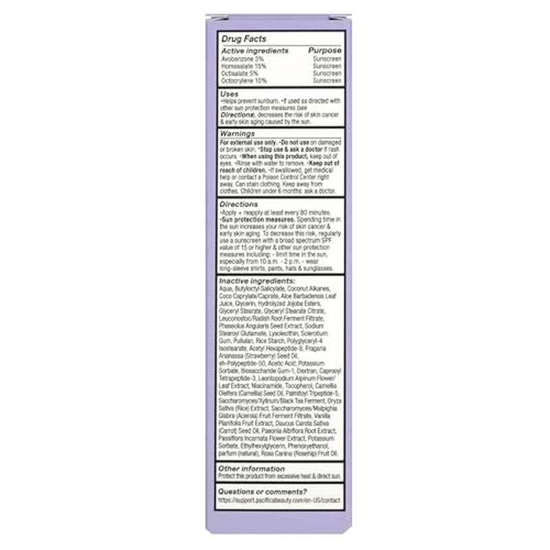 Pacifica Peptide Face Moisturizer Future Youth Daily Turnaround Hydrating, SPF 50 Broad Spectrum, UVA/UVB Sun Protection, Sunscreen, Face Moisturizer, Anti-Aging, Vegan, 1.7 fl oz (1 Count)