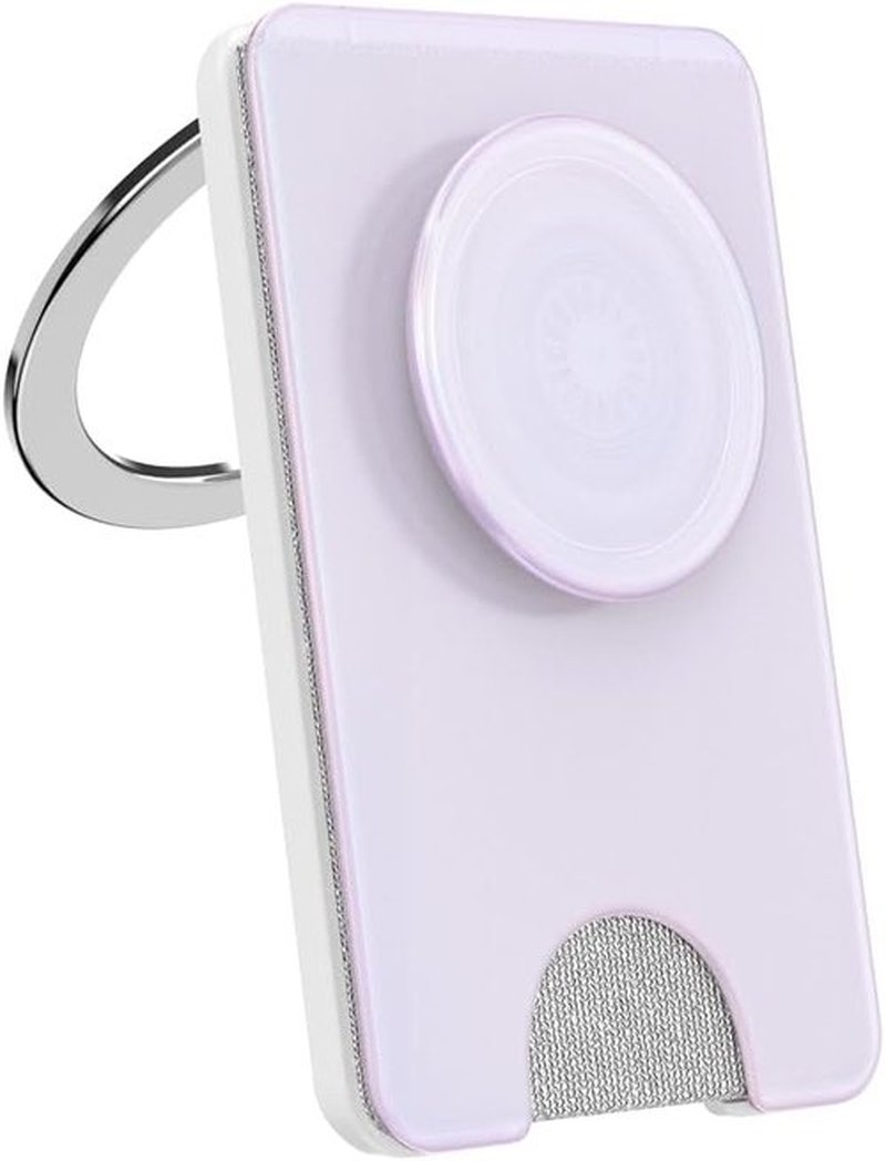 PopSockets Kick-Out Wallet for MagSafe - Adjustable Kickstand & Magnetic Stand | Opalescent White
