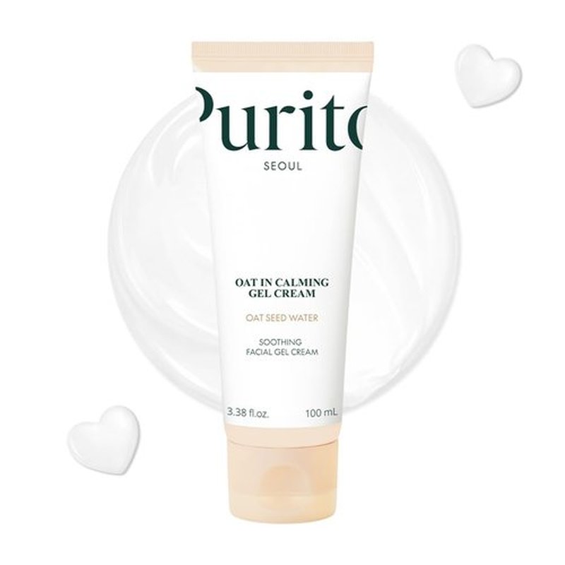PURITO Oat In Calming Gel Cream - Lightweight Fragrance-Free Moisturizer for Sensitive Skin | 100 mL