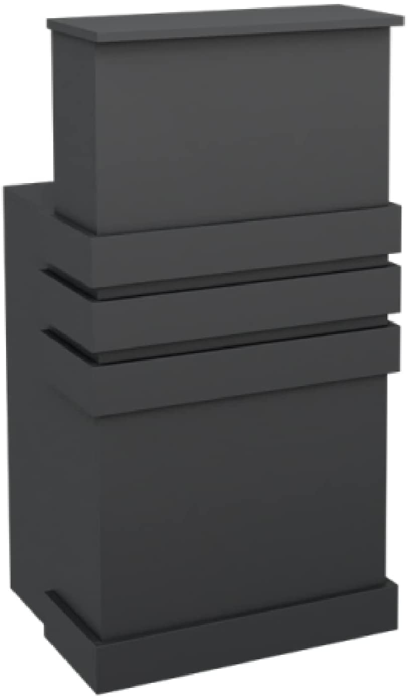 The Shave Factory Barber Reception Desk - Black, Barbershop Reception Desk, Barber Shop Furniture, Barbershop Information Desk, Help Desk