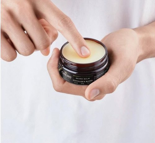 Cremo Beard Balm - Distiller's Blend | Nourishes & Shapes All Lengths of Facial Hair, 2 Ounce