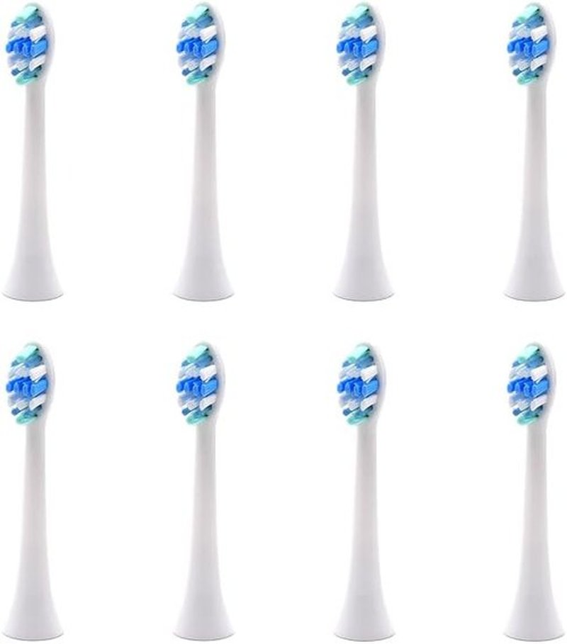 Philips Sonicare Replacement Toothbrush Heads - 8 Pack High Density Dupont Bristles for Plaque Control | White