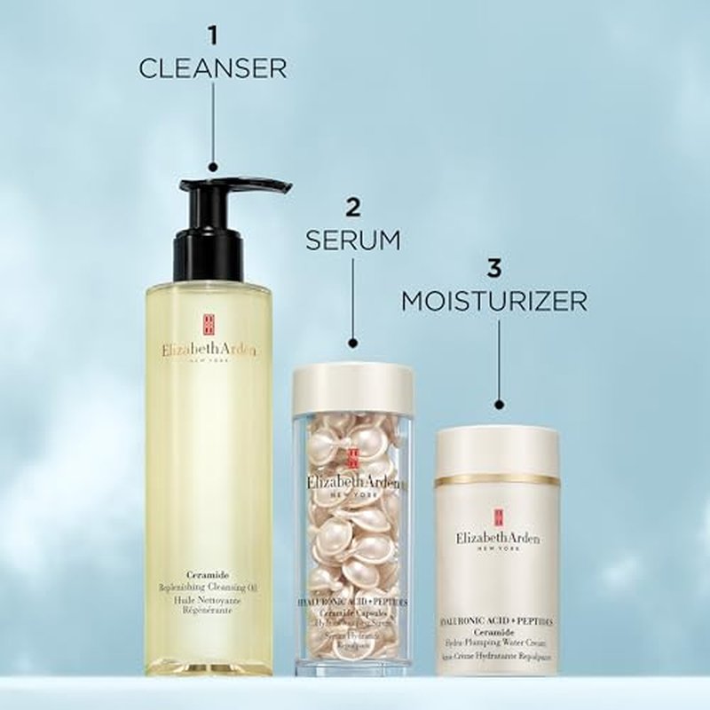 Elizabeth Arden Hyaluronic Acid + Peptides Ceramide Capsules Hydra-Plumping Serum, 60 Capsules, 0.95 fl oz