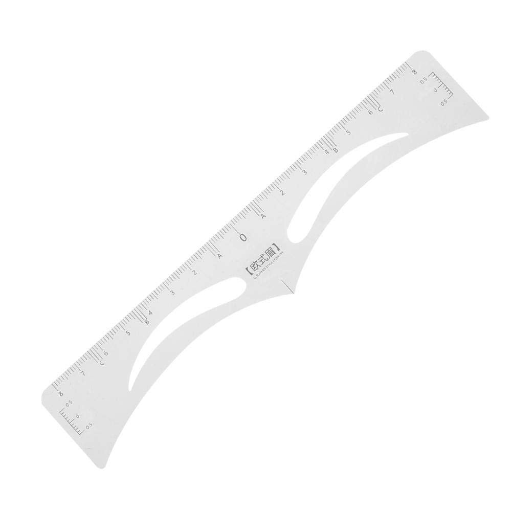 50PCS Disposable Eyebrow Ruler Stickers – Eyebrow Measuring Tool Stencils for Microblading, Shaping & Symmetry, Adhesive Guide for Beginners & Pros