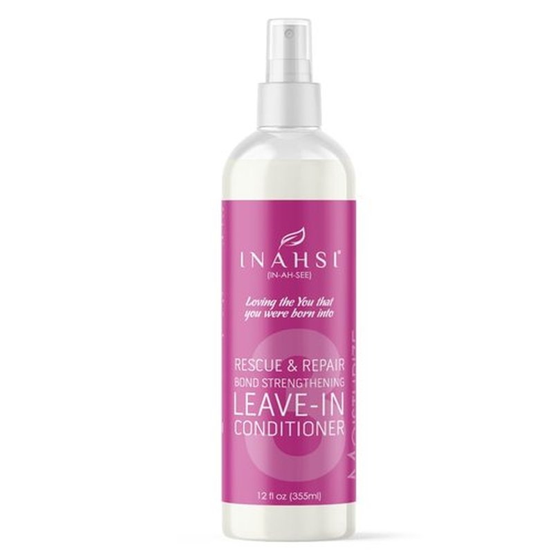 Inahsi Rescue & Repair Leave-In Conditioner - Strengthening Hair Moisturizer for All | 12 oz Made in the USA