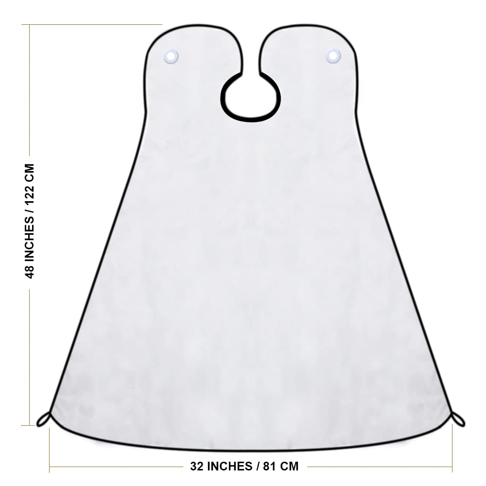 Mobi Lock Beard Shaving Catcher Bib - The Smart Way to Shave - Beard Trimming Apron & Shaving Cape - Perfect Grooming Gift or Men's Birthday Gift