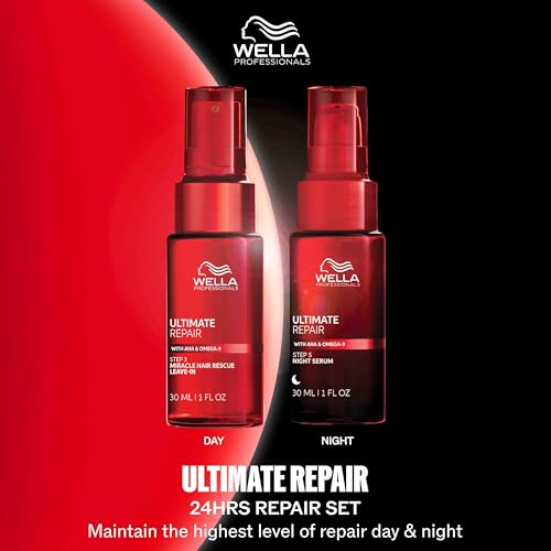 Wella Professionals ULTIMATE REPAIR Night Hair Serum | Protection Against Night Stressors for All Hair Types | 1 Fl Oz - Packaging May Vary