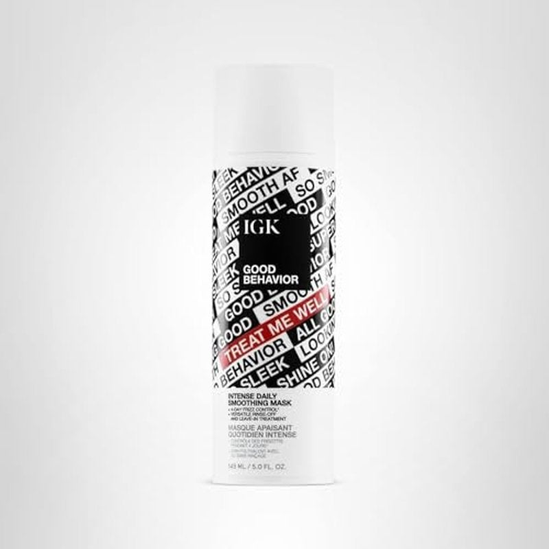 IGK GOOD BEHAVIOR Intense Daily Smoothing Mask | Vegan + Cruelty Free | 5 Oz