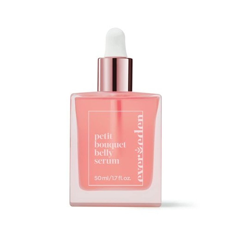 Evereden Petit Bouquet Belly Serum - Clean & Vegan Maternity Oil for Pregnancy | 1.7 fl oz Non-Toxic Stretch Mark Solution