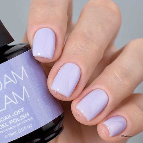 Madam Glam - Lavender Shade Blissfully Yours 15ml I 0.5 fl oz - Long-Lasting Creme Formula - UV/LED Gel Polish - Vegan & Cruelty-Free, Hema-Free