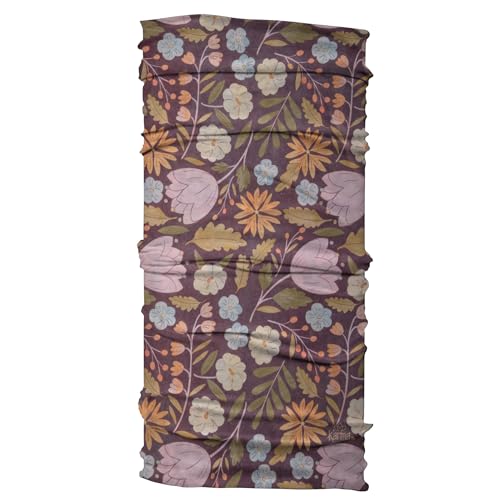 Karma Folklore Headband for Women - Wide - Fabric Headband and Stretchy Hair Scarf - Purple and Green
