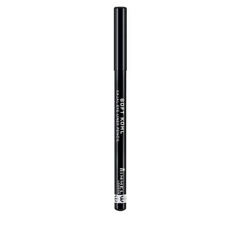 Rimmel Soft Kohl Eyeliner - Jet Black Color for Smooth Application | Long-Lasting Formula
