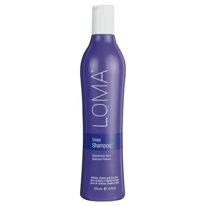 Loma Hair Care Violet Shampoo - Vanilla Bean & Blood Orange | 12 Fl Oz for Brighter Blonde Hair