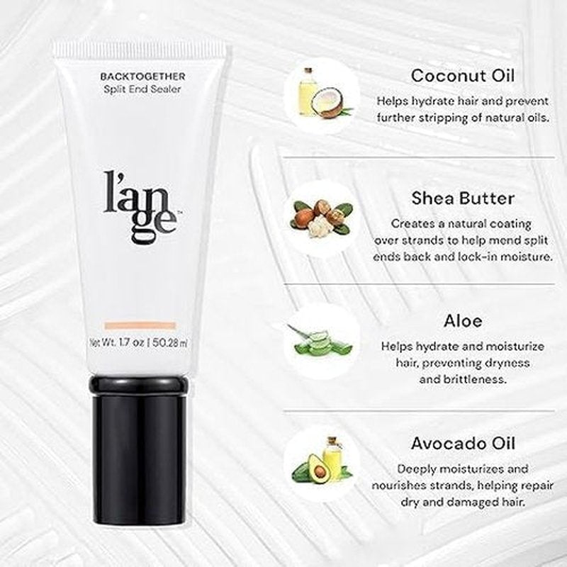 L'ANGE HAIR Backtogether Split End Sealer | Leave-In Conditioner for Breakage Repair & Frizz Control | Hydrating, Lightweight Split Ends Treatment for Smooth, Healthy Hair | 1.7 oz