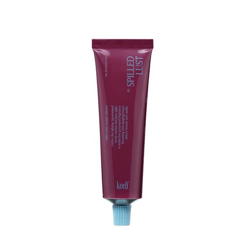 Koelf Perfumed Hand Cream No.1 Spilled 50ml (1.69 fl. oz.) - Hand Moisturizer for Dry Skin with Shea Butter, Panthenol, Cherry Brandy, Vanilla Scented Deep Nourishing Hand Cream