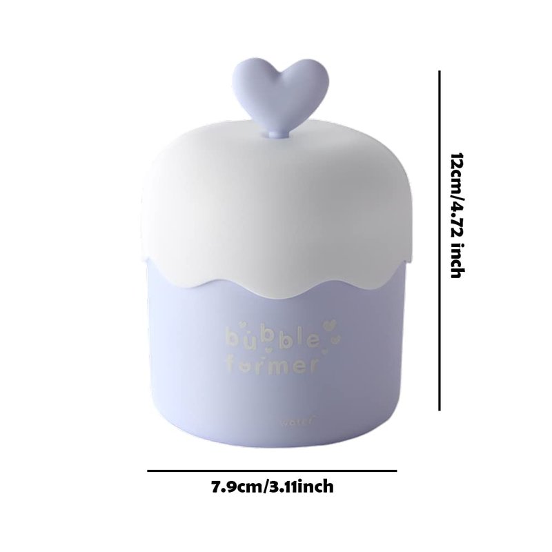 Ovrilossa Face Wash Foam Maker,Cute Cleanser Foam Cup Deep Skincare Cleaner Tool Portable Bath Accessory for Facial Cleanser Hand Soaps Bath Shampoos for Home and Travel (COLOR:Blue)