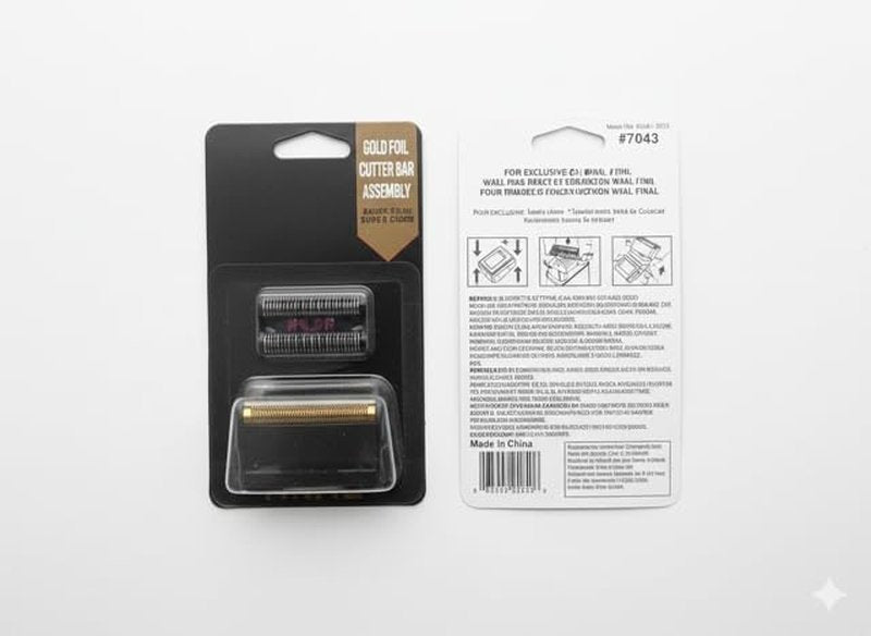 Wahl Professional 5-Star Shaver Replacement Gold Foil & Cutter Bar Assembly | Model #7043, Compatible with Finale