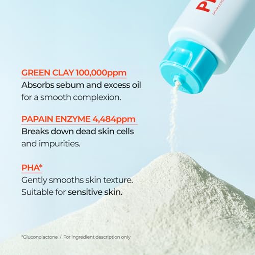 Cell Fusion C PHA Enzyme Granule Peels Cleansing Powder – Multi-Purpose Powder Cleanser for Blackhead Removal & Sebum Control, Exfoliation for Smooth Skin, 2.11 oz / 60g
