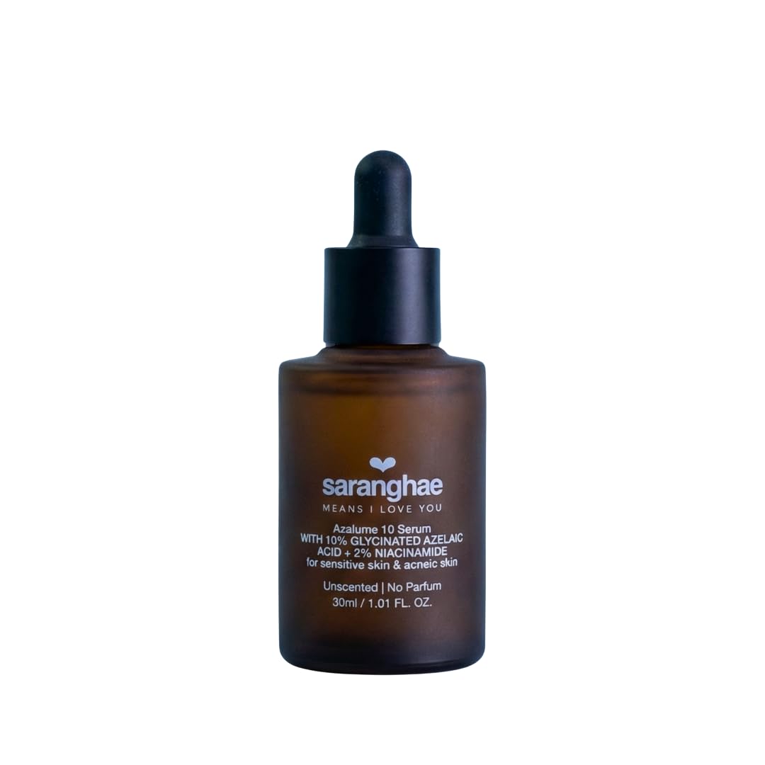 Saranghae Azalume 10 Clarifying Serum – Azelaic Acid, Niacinamide & Alpha Arbutin – Face Serum for Blemish-Prone Skin, Dark Spots – Brightening & Pore Minimizing Skincare – 1oz