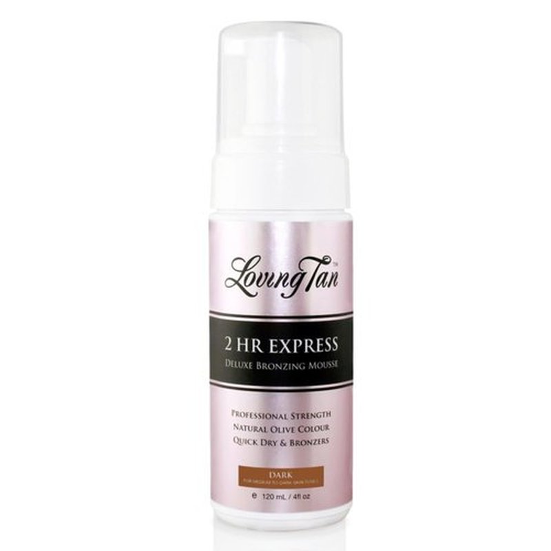 Loving Tan 2 HR Express Self Tanning Mousse - Dark, Streak-Free & Natural | 4 FL Oz, Cruelty-Free DHA