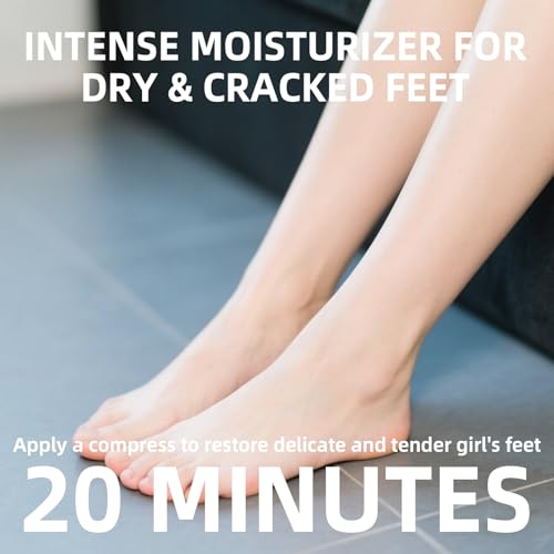 GUOYAOLIFU Hydrating Hand Foot Masks Set for Women Men,5 Pack Socks Mask for Dry Cracked Feet（Milk）