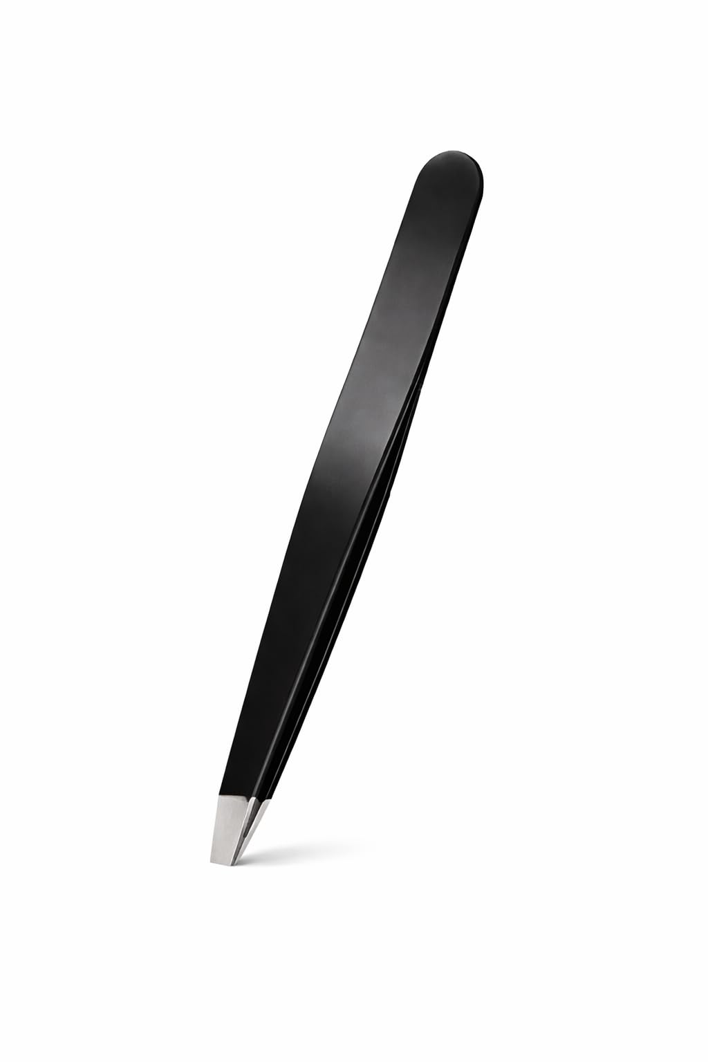 Professional Slant Tip Eyebrow Tweezers, Stainless Steel Precision Brow & Facial Hair Tweezers with Non-Slip Grip, 10 Pack (Color May Vary)