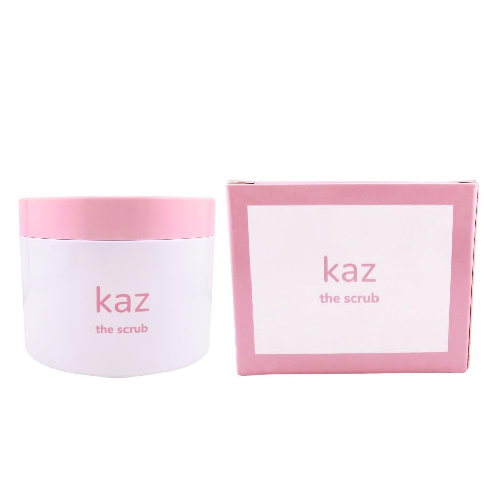 Waxness Kaz Ingrown Hair Sugar Scrub Exfoliator with Tea Tree Oil & Strawberry 8 fl oz (236 ml) – Professional Skin Care