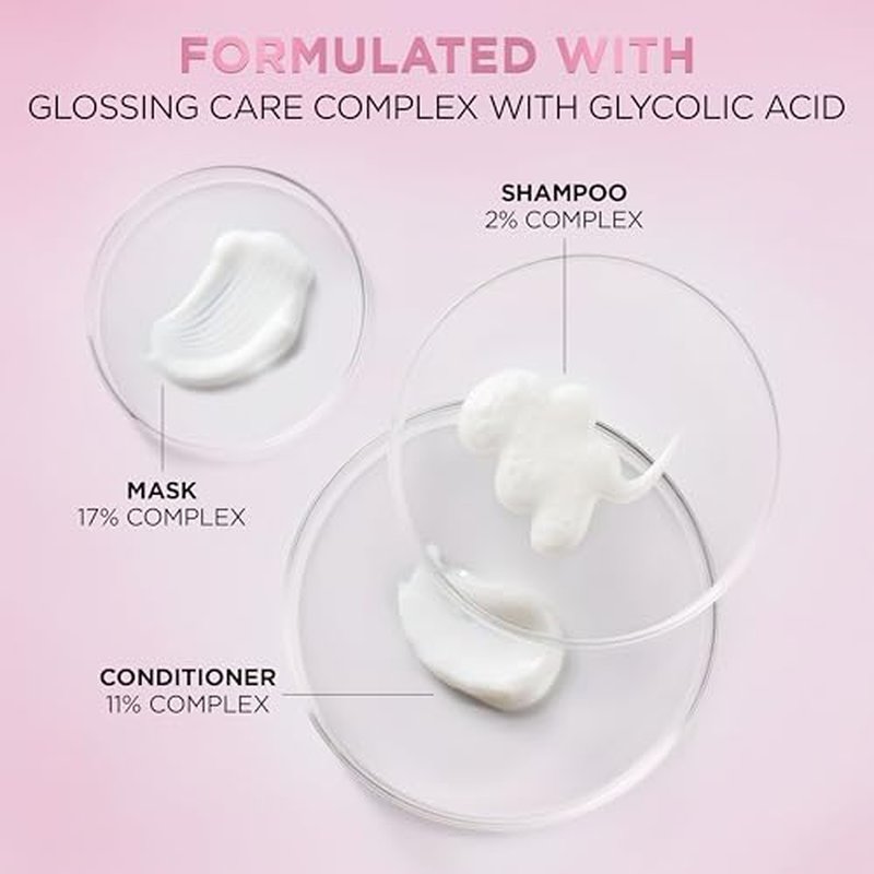 L'Oreal Paris Glossing Lamination Hair Mask with Glycolic Acid, Hair Treatment for Lasting Shine and Smoothness for Dull, Dry Hair, EverPure, 5.1 Fl Oz