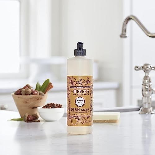 Mrs. MEYER'S Clean Day Variety, 1 Liquid Hand Soap, Acorn Spice, 12.5 OZ, 1 Liquid Dish Soap, Acorn Spice, 16 OZ, 1 CT Variety Pack