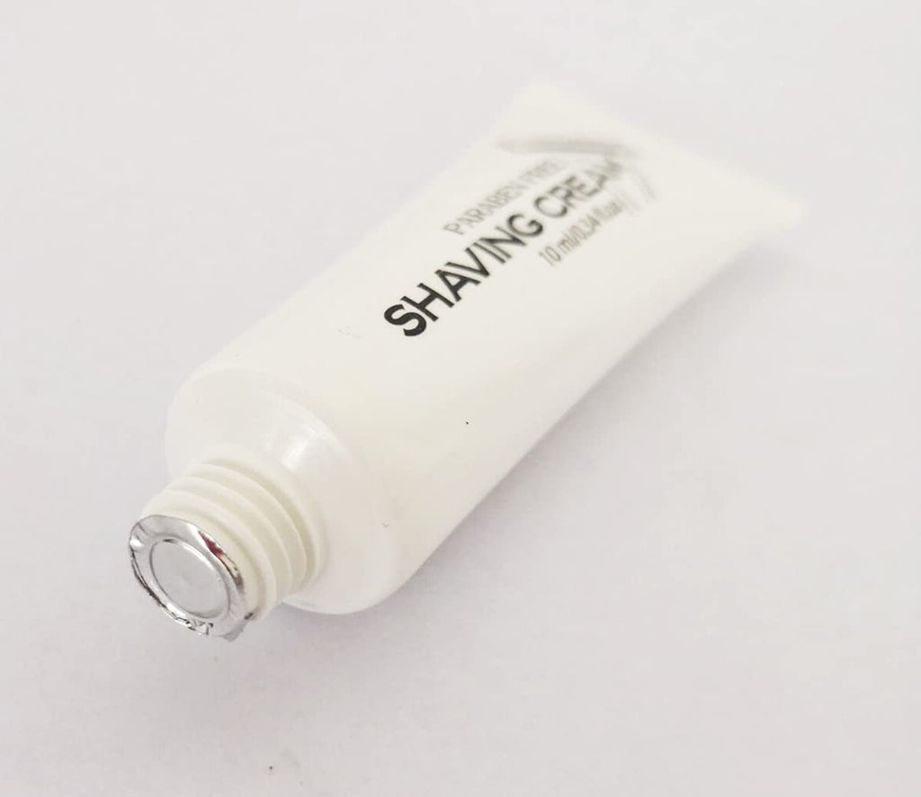 Shaving Cream Tubes - 10 mL, Pack of 48, Unscented - Travel Shaving Cream & Individual Packets for Men - Smooth Lather