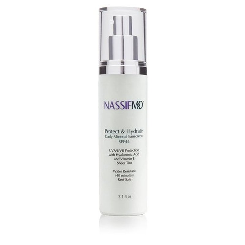 NassifMD Protect and Hydrate SPF 44 - Universal Tinted Moisturizer with Hyaluronic Acid | BB Cream Sunscreen