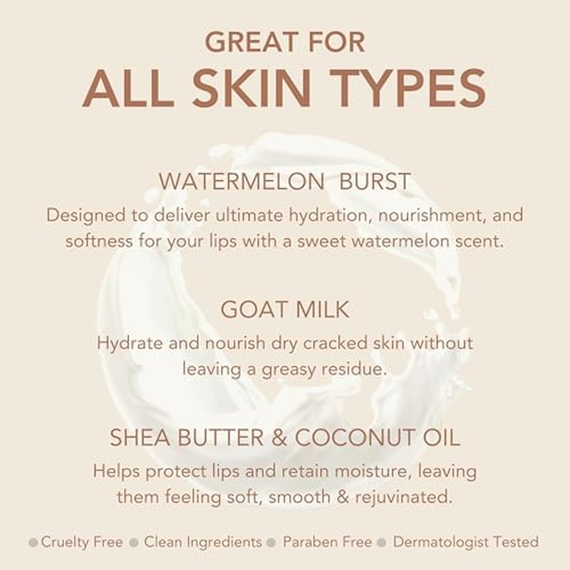 Dionis Goat Milk Overnight Watermelon Burst Lip Mask 0.52oz (Pack of 1)