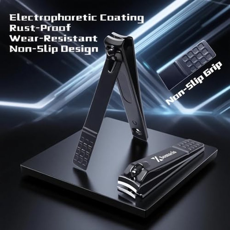 Xsomacis 9-in-1 Professional Grooming Kit Finger and Toe Nail Clippers Kit Professional Manicure Pedicure Kit With Travel bag Nail Grooming Kit Perfect DIY Present for Men Husband Boyfriend family