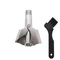 WELANGBN Manual Nose Hair Trimmer for Man & Woman,Trimmer for Nose,Ear,Moustache and Whiskers Hair,Waterproof,Stainless Steel with Brush,Nasal Clippers，Comes with a Cleaning Brush, Silver