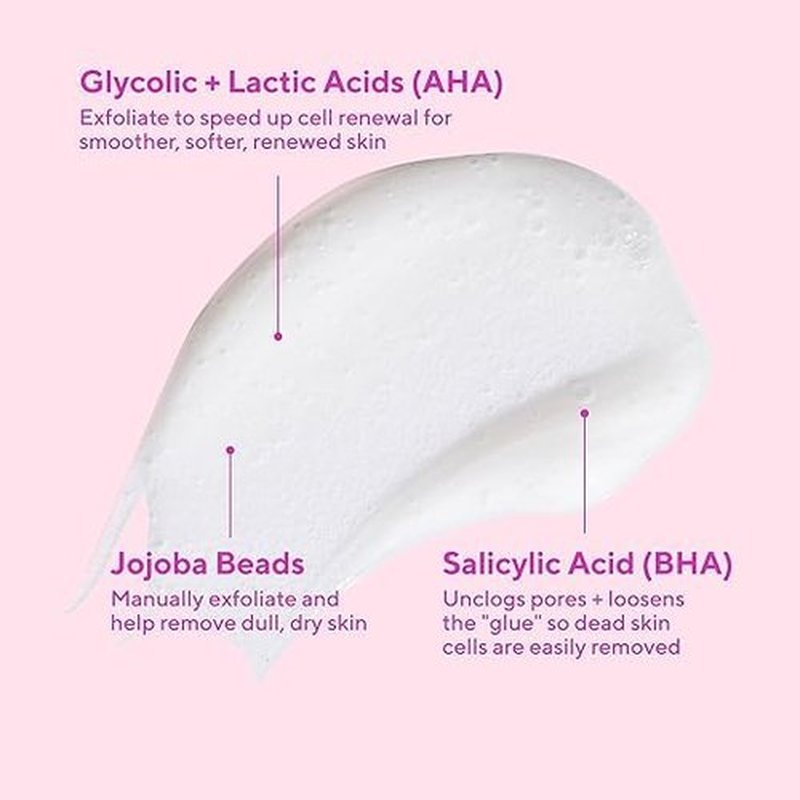 Murad AHA/BHA Exfoliating Cleanser - Triple-Action Face Wash with Salicylic, Lactic & Glycolic Acids - Smooth, Radiant Skin