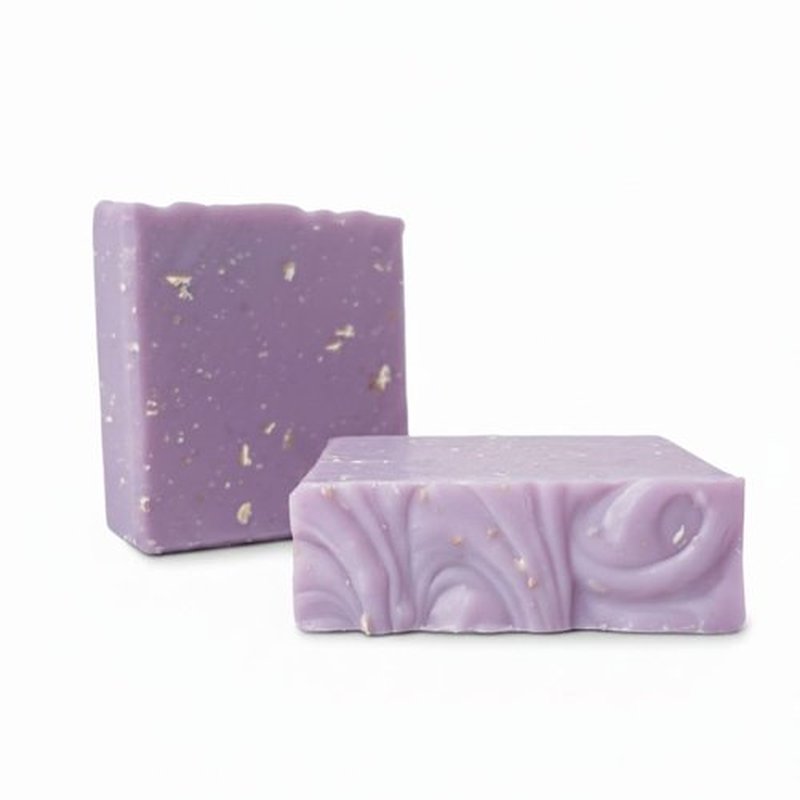 sudsverse Lavender Oatmeal Essential Oil Artisan Soap | Handcrafted Cold Process Plant Based Natural Bar for Sensitive Skin, Aromatherapy | Handcrafted in USA