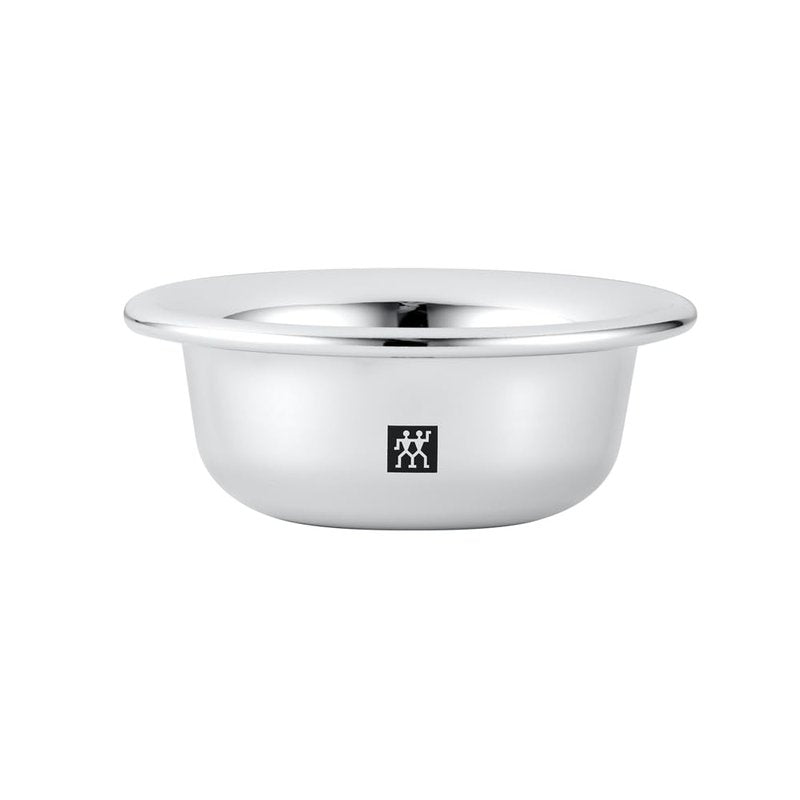 ZWILLING Shaving Bowl (wet shave, storage for shaving soap, bowl for whipping up lather, chrome plated), Silver