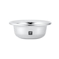 ZWILLING Shaving Bowl (wet shave, storage for shaving soap, bowl for whipping up lather, chrome plated), Silver