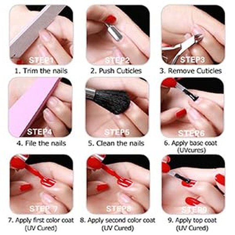 KRISNICE Color Changing Gel Nail Polish Gift Set Black And White Glitter Mood Chameleon Soak Off UV LED Thermal Temperature Art Manicure Kit Varnish(Black White-CS001)