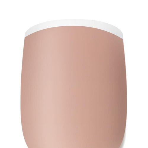 Beetles Press On Nails Square- French Tip Nails 210pcs Short Square Brown Soft Gel Nail Tips Pre-applied Tip Primer No Need File False Nails for Nail Art DIY 15 Sizes