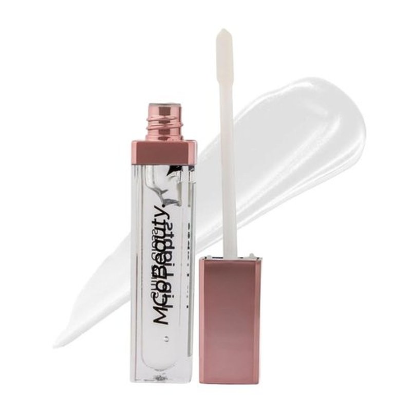MCoBeauty Lip Lights Shine Gloss Clear - High Shine Glass Finish Lip Gloss with Built In LED Light and Mirror - Moisturizing Lightweight Non Sticky Formula for Glossy Lips - Vegan Cruelty Free Makeup