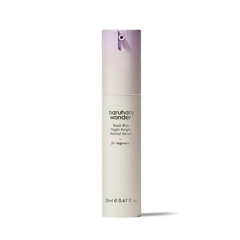 haruharu wonder Black Rice Night Knight Retinol Serum, Refining & Smoothing, Firms Skin, Reduces Fine Lines, Hydrating Formula, 0.67 fl.oz