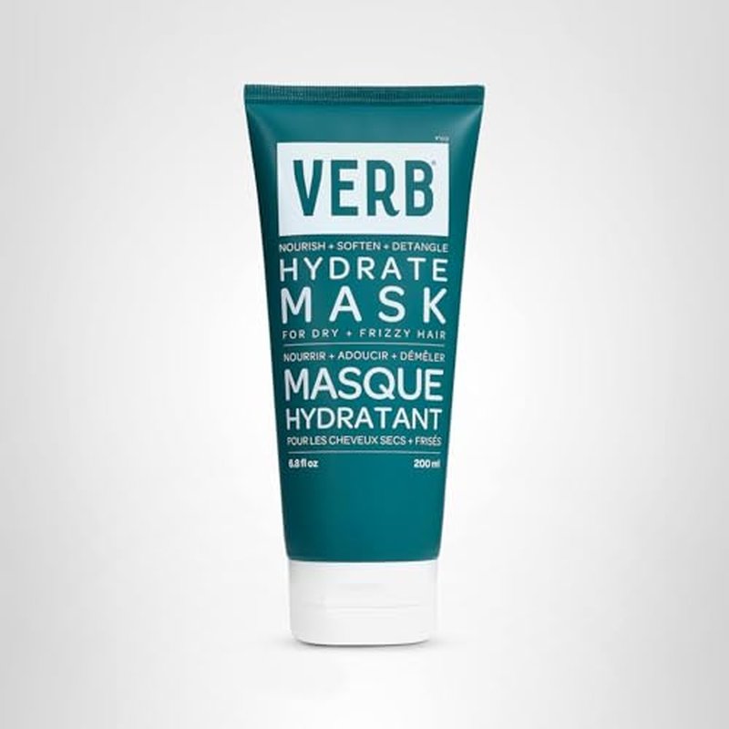 VERB Hydrate Mask, 6.8 fl oz - Intense Moisture for Dry + Frizzy Hair - Smooth + Detangle - Amber + Warm Jasmine Scent